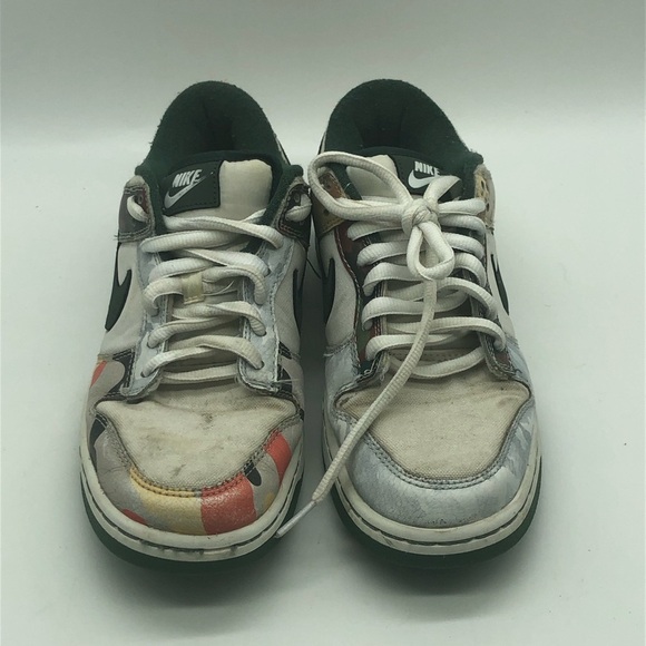 Nike Dunks Women's 7.5 Low SE Sail Multi Camo Lace Up Sneakers - Picture 2 of 6